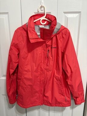 Columbia pink Waterproof Hooded Jacket - exc condition XL